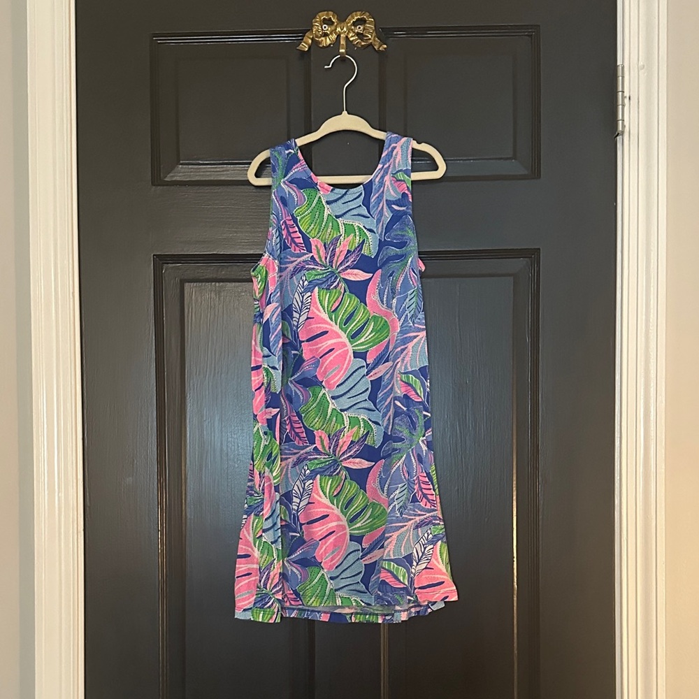 Lilly Pulitzer Kids Dress in Blue, Pink, and Green